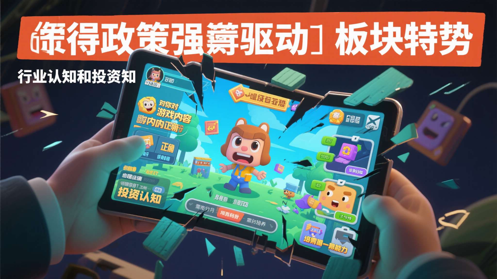 挂机搬砖赚钱的网络游戏 这种受政策强驱动的板块特征,意味着即便你对游戏内容判断完全正确,也可能在政策面前